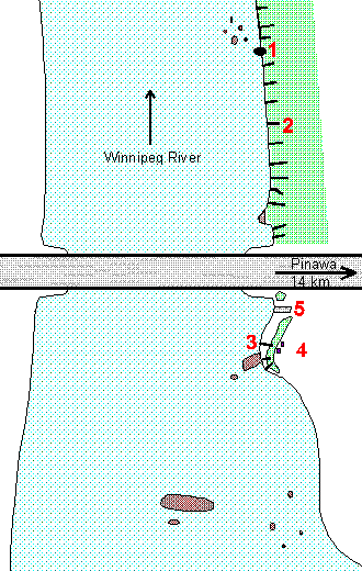Mapa okoli pinawskeho mostu
